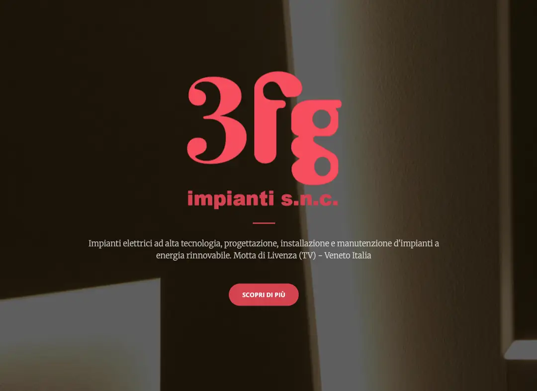Sito web aziendale 3FG Impianti realizzato da MCWD Web Design