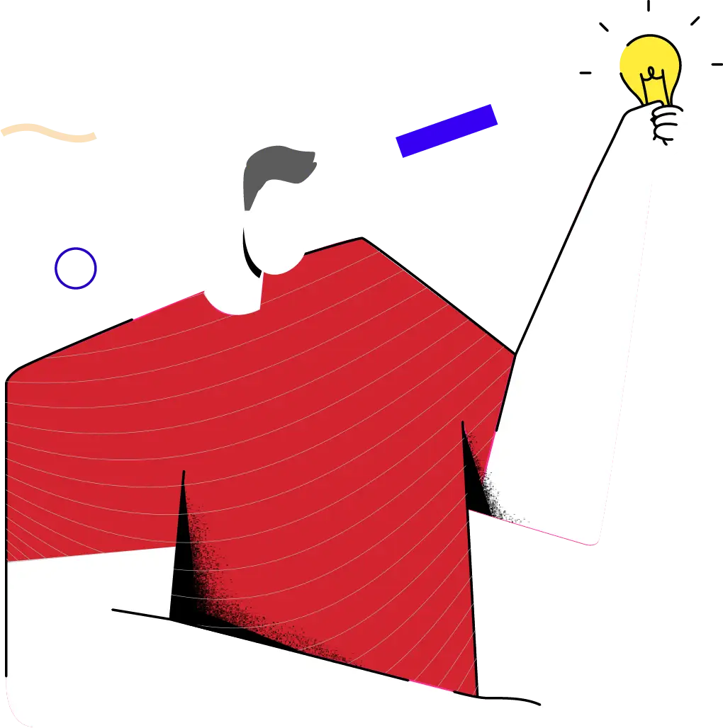 Figura stilizzata che simboleggia la progettazione grafica di brochure, cataloghi e materiali pubblicitari realizzati da MCWD Manuel Curatolo Web Design.